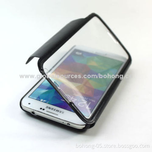 Flip Case for iPhone Samsung S5, Spring Metal Kickstand